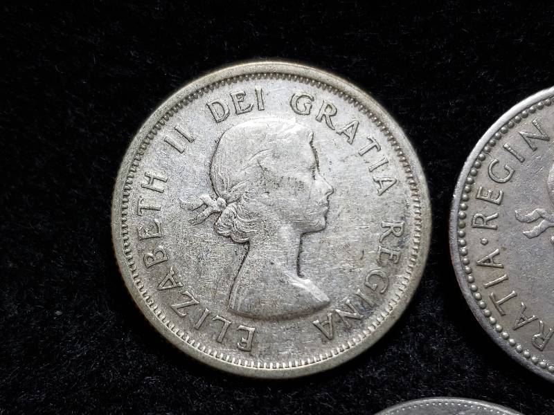 lot 239 image: Canadian & English Silver Coins