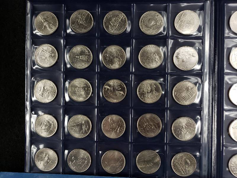 lot 252 image: Group of Uncirculated State Quarters (all 50) & 1965 and later Washington Quarters