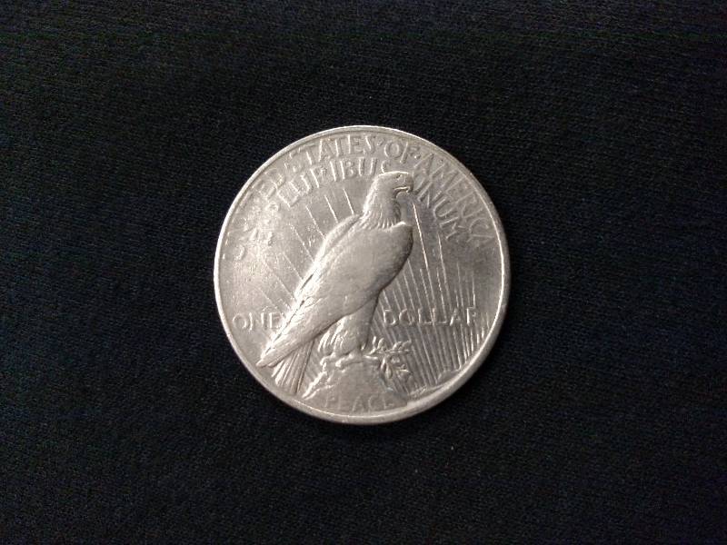 lot 50 image: 1922 D Peace Silver Dollar...