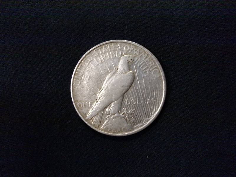 lot 52 image: 1922 D Peace Silver Dollar...