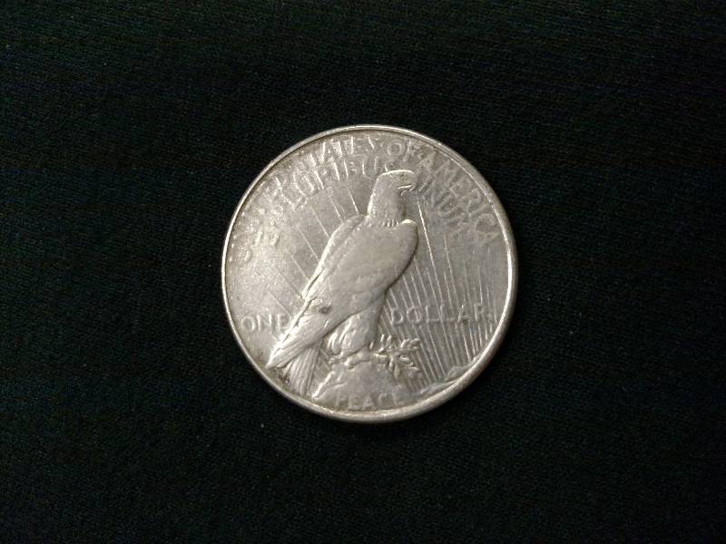 lot 59 image: 1923 D Peace Silver Dollar...