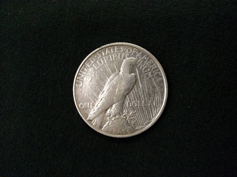 lot 60 image: 1923 D Peace Silver Dollar...