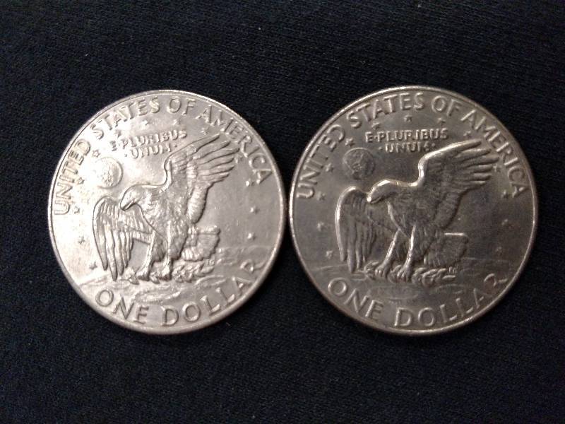 lot 79 image: 1974 & 1974 D Eisenhower Dollars...