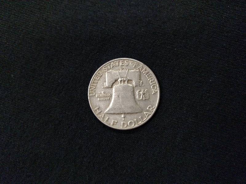 lot 110 image: 1954 D Franklin Silver Half Dollar...