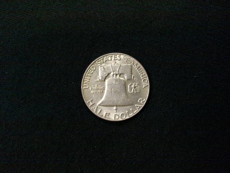 lot 113 image: 1960 D Franklin Silver Half Dollar...