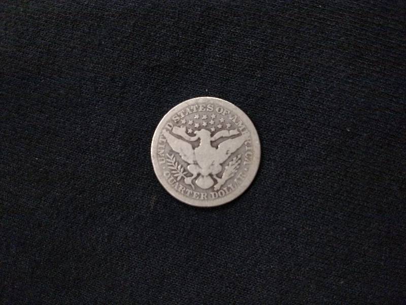 lot 124 image: 1901 Barber Silver Quarter...