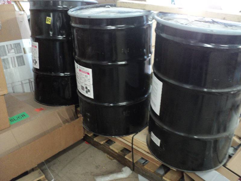 lot 13 image: 3 metal barrels...