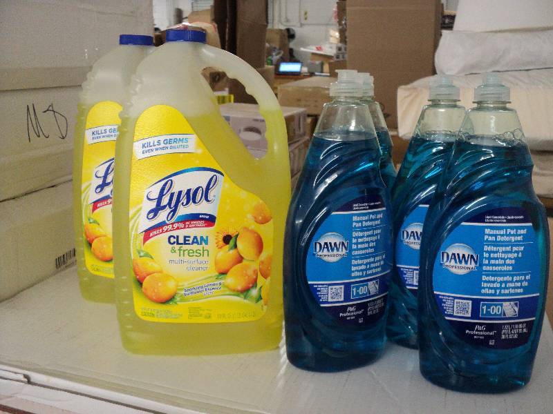 lot 107 image: 2 144 oz Lysol multi purpose cleane...