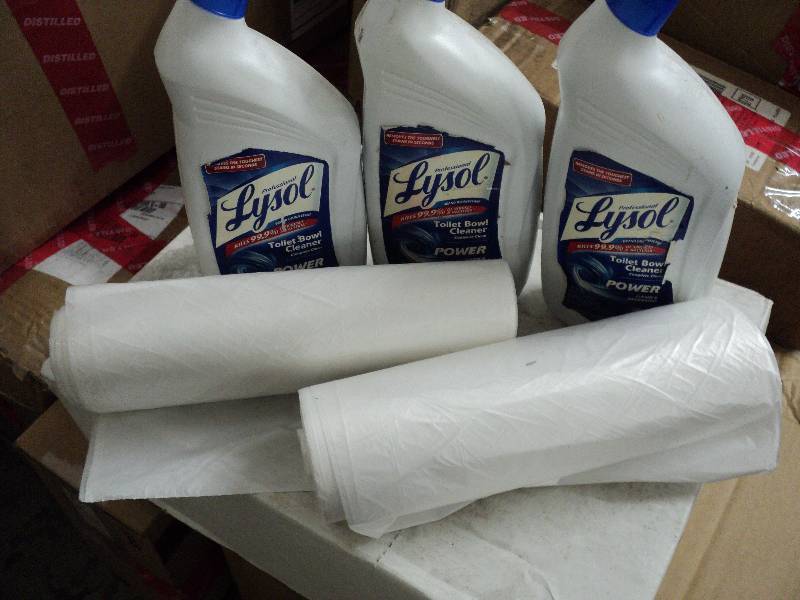 lot 119 image: 3 bottles of Lysol toilet bowl clea...