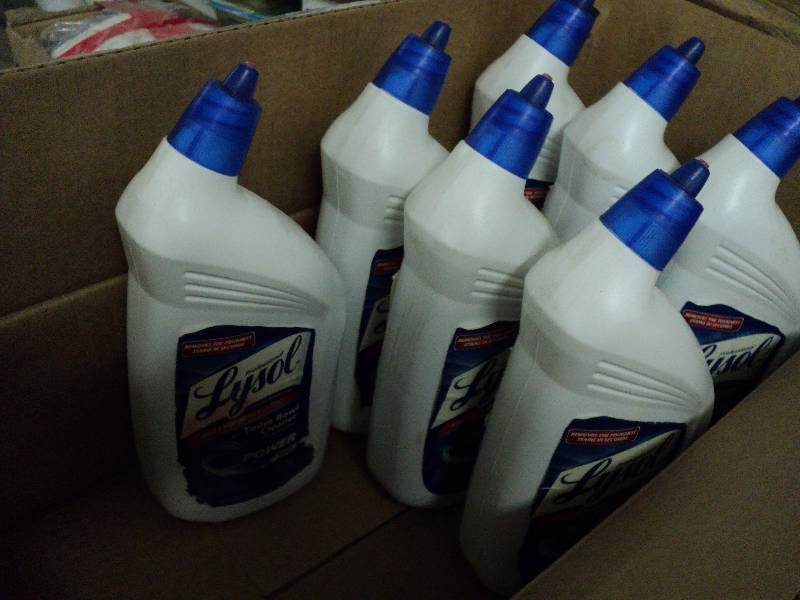 lot 125 image: 7 bottles of Lysol toilet bowl clea...