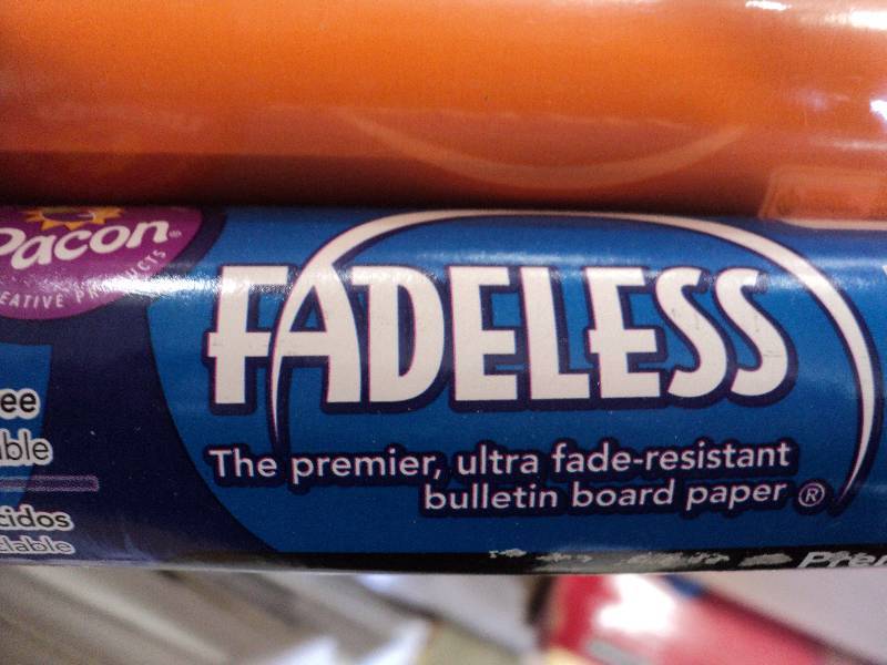 lot 134 image: Fadeless bulletin board paper...