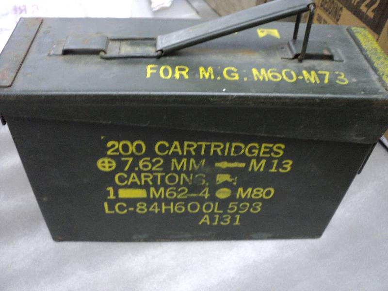 lot 67 image: Metal Ammunition container 10 x 7...