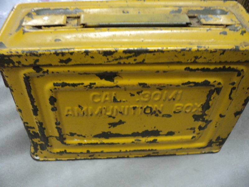 lot 68 image: Metal Ammunition container 10 x 7...
