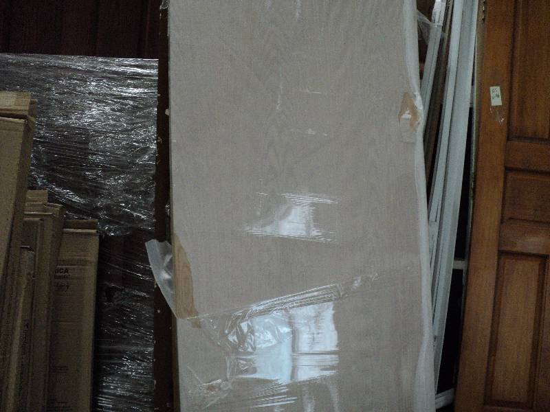 lot 97 image: 3 x 75 door wrapped in plastic...