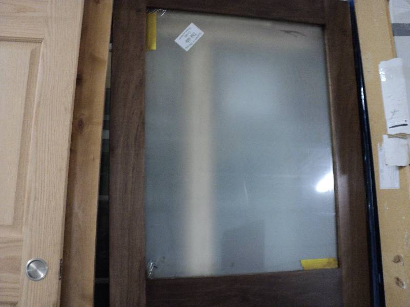 lot 156 image: 3x80 wood door with glass...