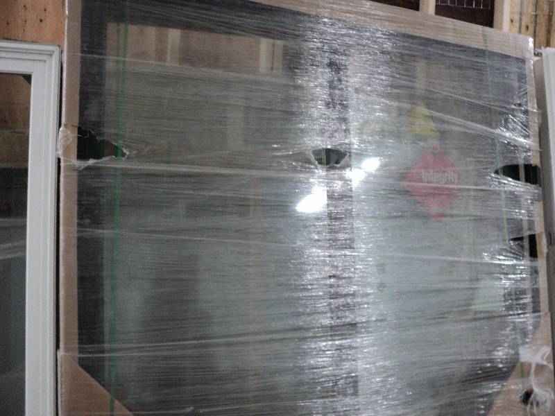 lot 189 image: 70x7 patio doors green metal...