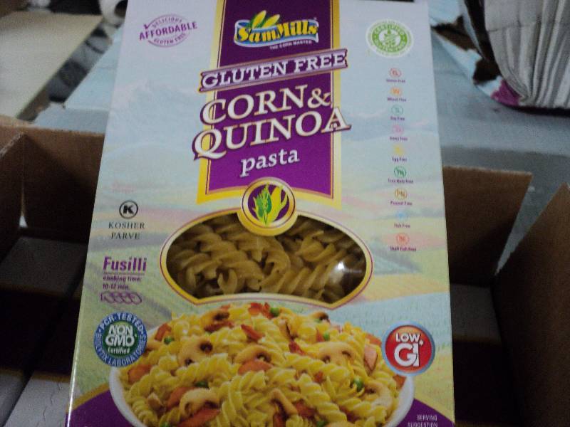 lot 243 image: 4 boxes Sam Mills gluten free corn ...