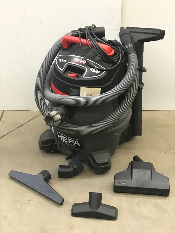 lot 24 image: Ridgid 14-Gallon Two Stage WetDry ...