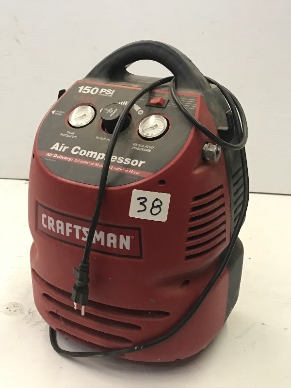 lot 38 image: Craftsman 150PSI 1.5-Gallon Electri...