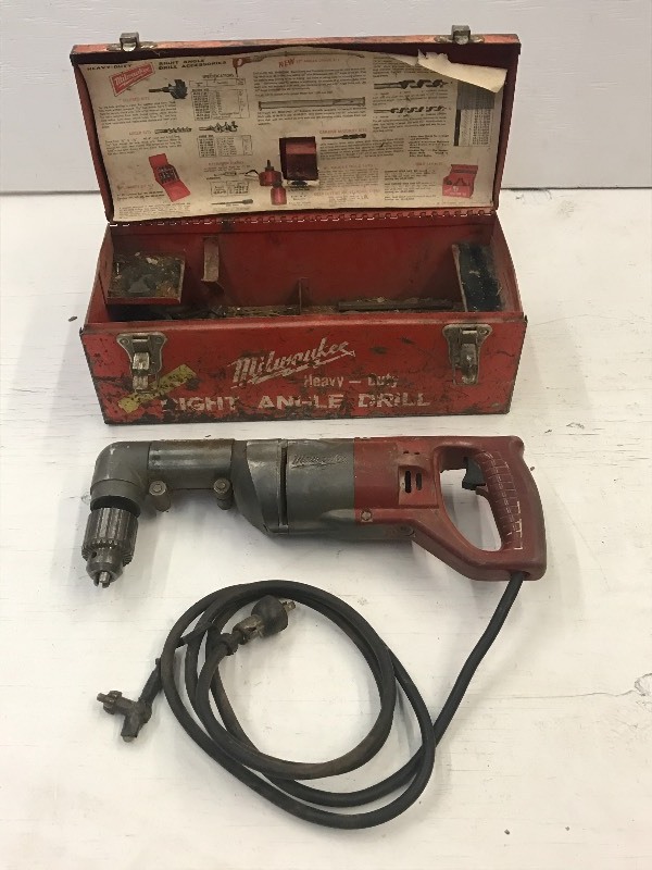 lot 59 image: Milwaukee Heavy Duty Right Angle Dr...