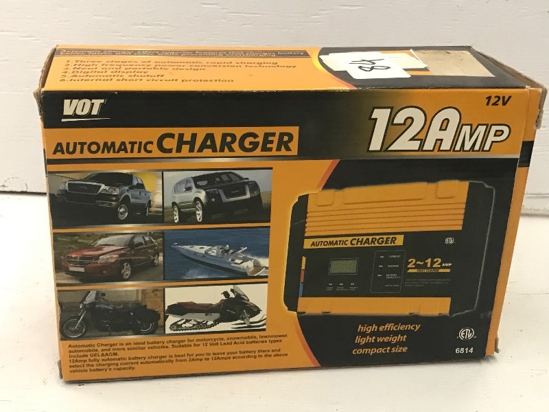 lot 84 image: VOT 12Amp Automatic Charger, 2-12 A...
