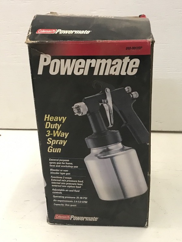 lot 85 image: Coleman Powermate 3-Way Paint Spray...
