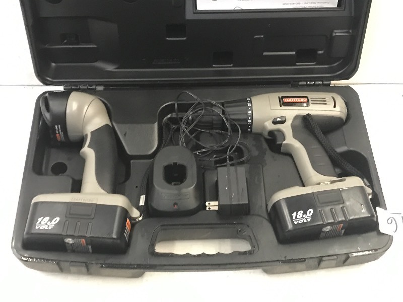lot 96 image: Craftsman 18Volt Cordless Flashligh...