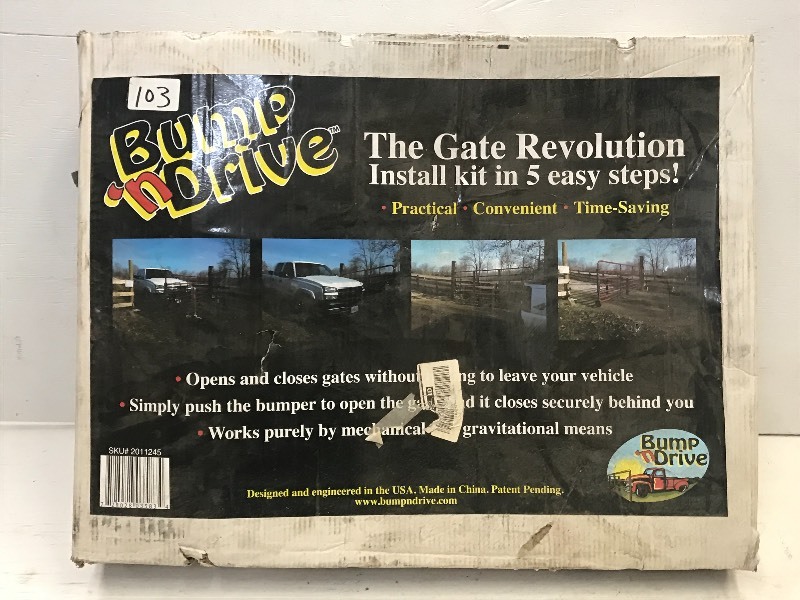 lot 103 image: Bump-N-Drive Gate Installation Kit ...