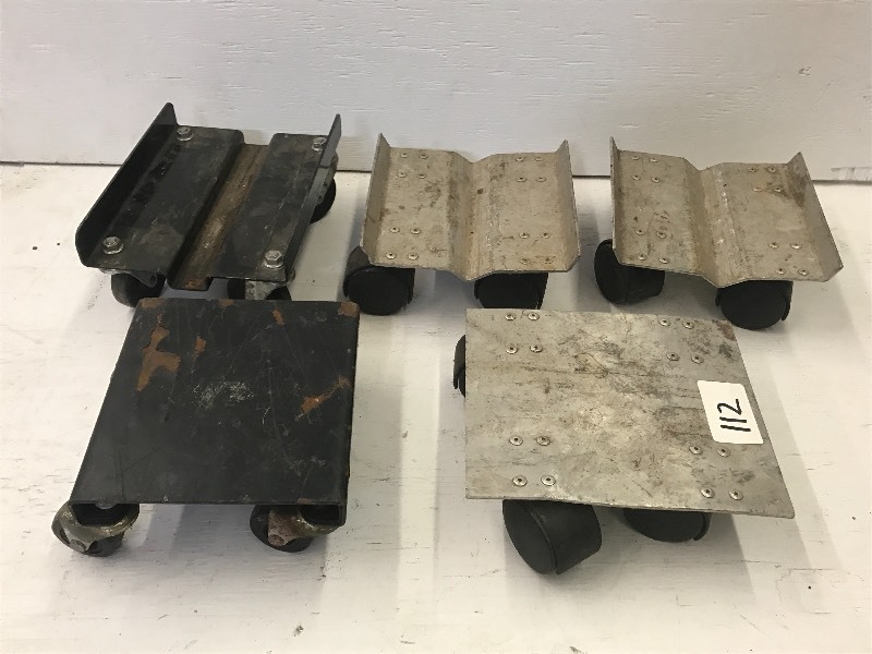 lot 112 image: Lot Of (5) Snowmobile Dolly Wheels ...