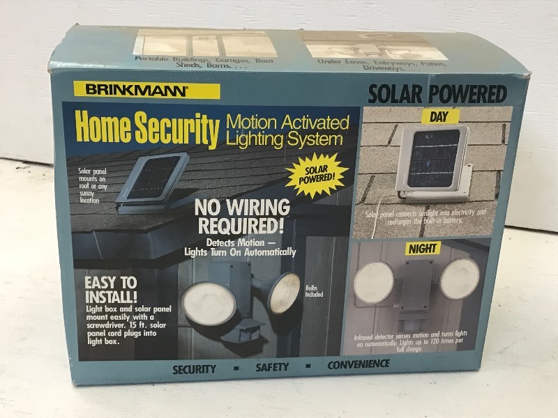 lot 132 image: Brinkman Security Motion-Activated ...