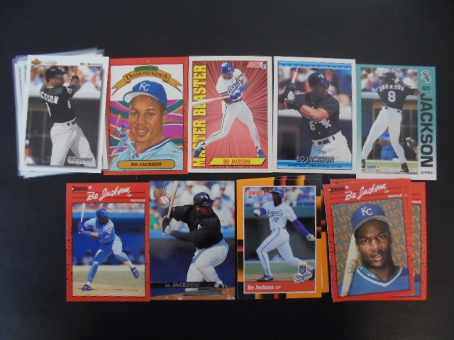 lot 55 image: Bo Jackson Baseball Cards