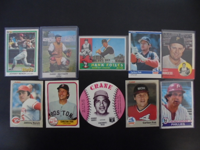 lot 56 image: Vintage Baseball Cards with Johnny Bench and Carlton Fisk