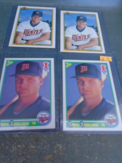 lot 23 image: Chuck Knoblauch Baseball Cards