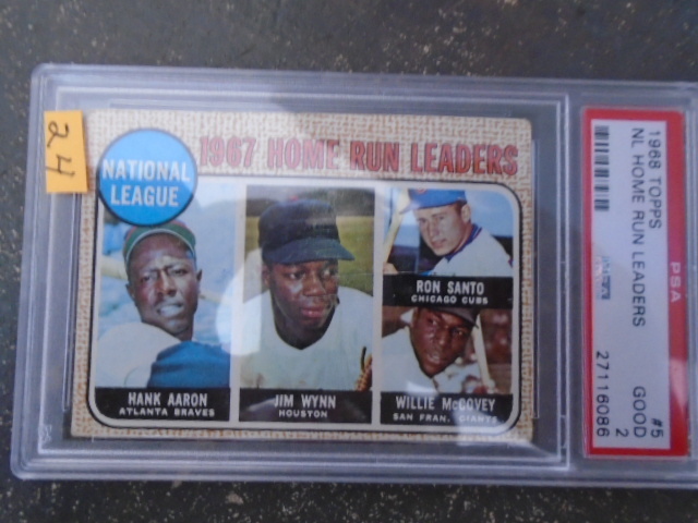 lot 24 image: 1968 NL Home Run Leaders Slabbed & Graded