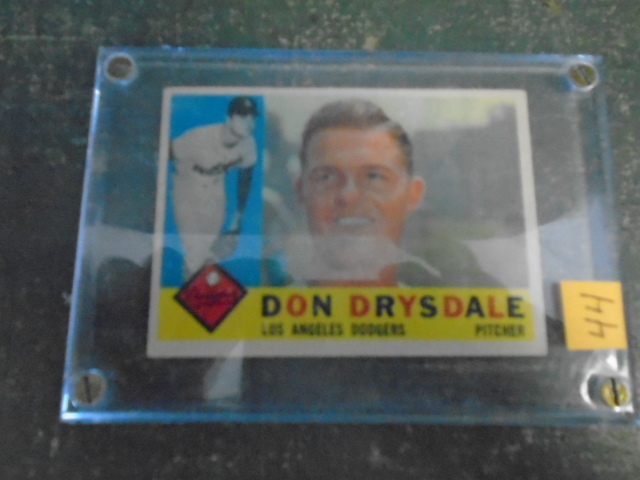 lot 44 image: 1960 Don Drysdale Baseball Cards