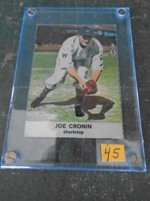 lot 45 image: Golden Press Joe Cronin Baseball Card