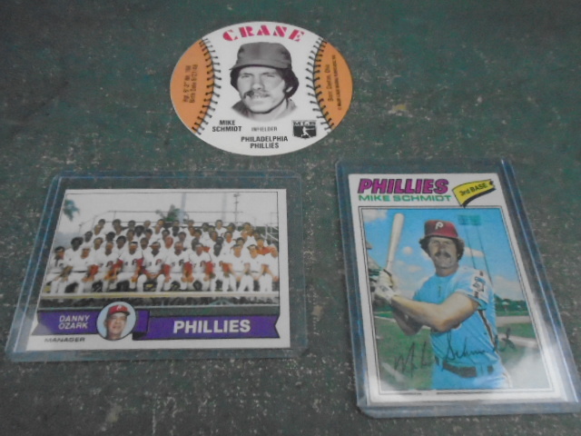lot 66 image: Mike Schmidt Vintage Baseball Cards