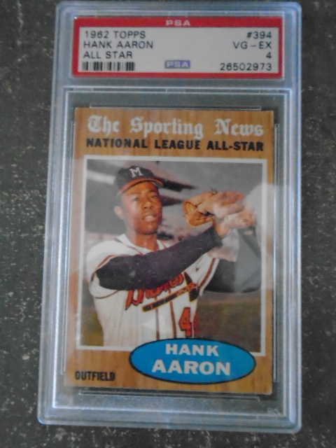 lot 74 image: Hank Aaron Slabbed & Graded