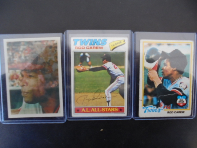 lot 14 image: Vintage Rod Carew Cards with All Star and Sportflics