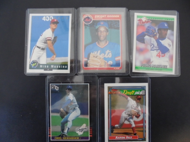 lot 19 image: Five Star MLB Pitchers Baseball Cards with Dwight Gooden and Orel Hershier