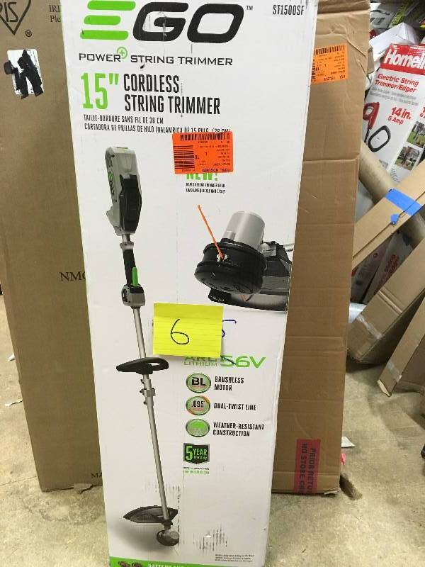 EGO 15 in. 56V Lithium-Ion Electric Cordless String Trimmer with Rapid Reload Head, Battery and Charger Not Inculded New