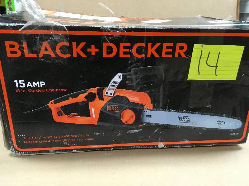 Black&Decker 15 Amp Corded 18 in. Electric Chainsaw New