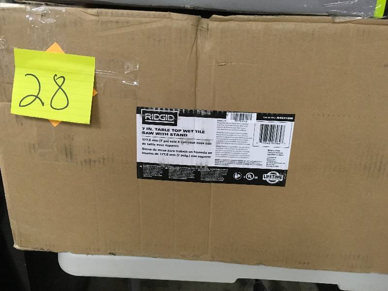 Ridgid 120-Volt 7 in. Tabletop Wet Tile Saw with Stand new