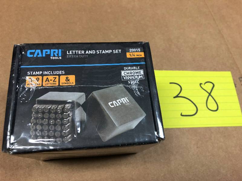Capri tools 14-inch Letter and Stamp Set New