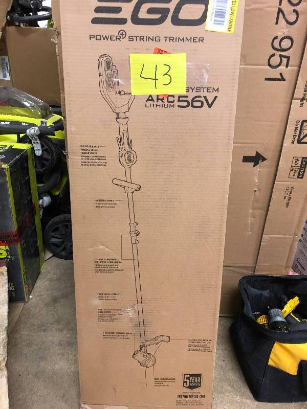 EGO 15 in. 56V Lithium-Ion Electric Cordless String Trimmer with Rapid Reload Head, Battery and Charger Not Inculded not used