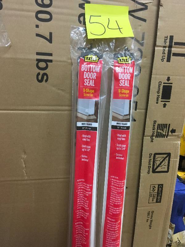 M-D Products U-Shaped Door Bottom with Vinyl Fin- Lot of 2 new