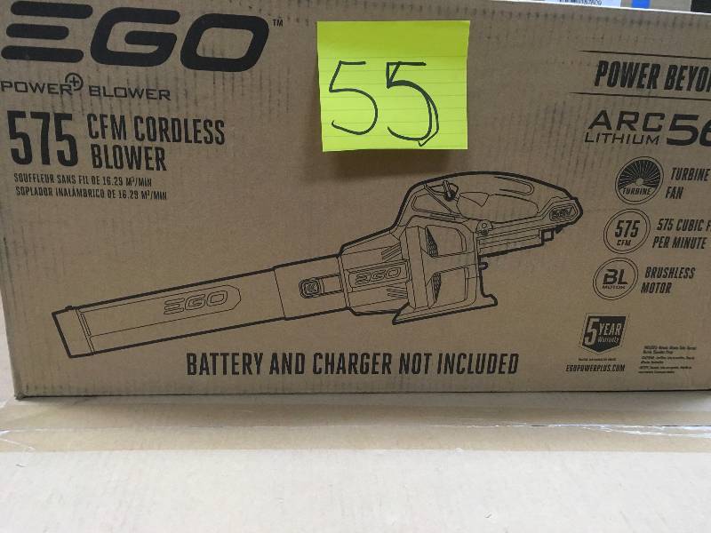 EGO 575 CFM Cordless 56V Blower not used