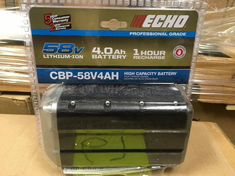 ECHO 58-Volt 4 Ah Lithium-Ion Battery not used