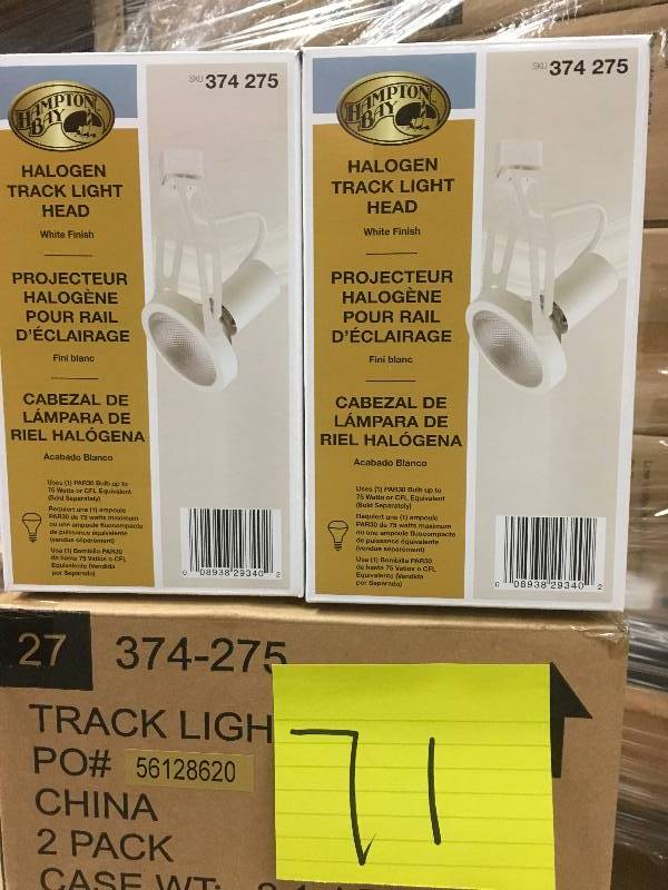 Hampton Bay 75-Watt Perforated Double Arm Gimbal Fixture-Lot of 2 new