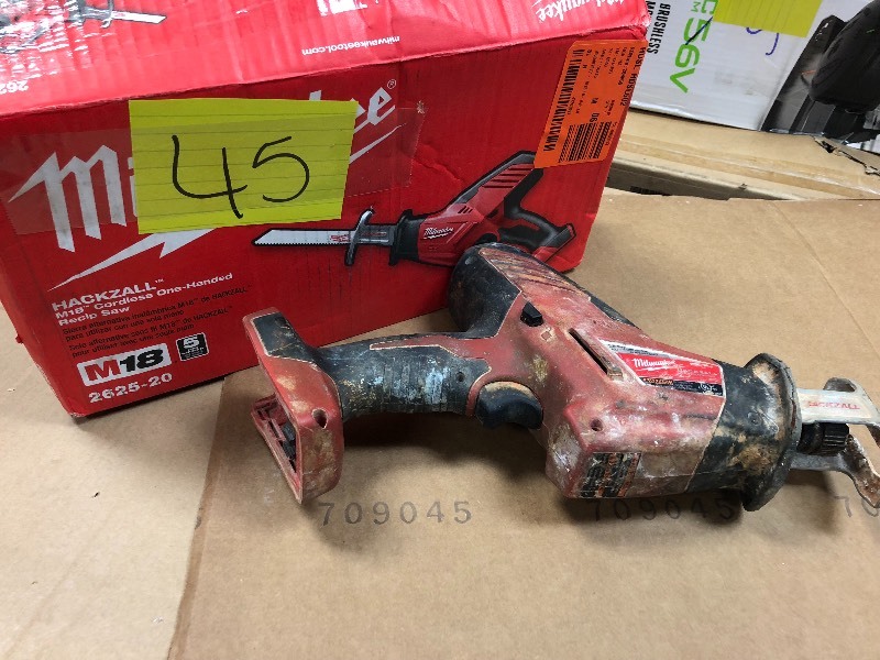 Milwaukee Hackzall M18 cordless used in working condition